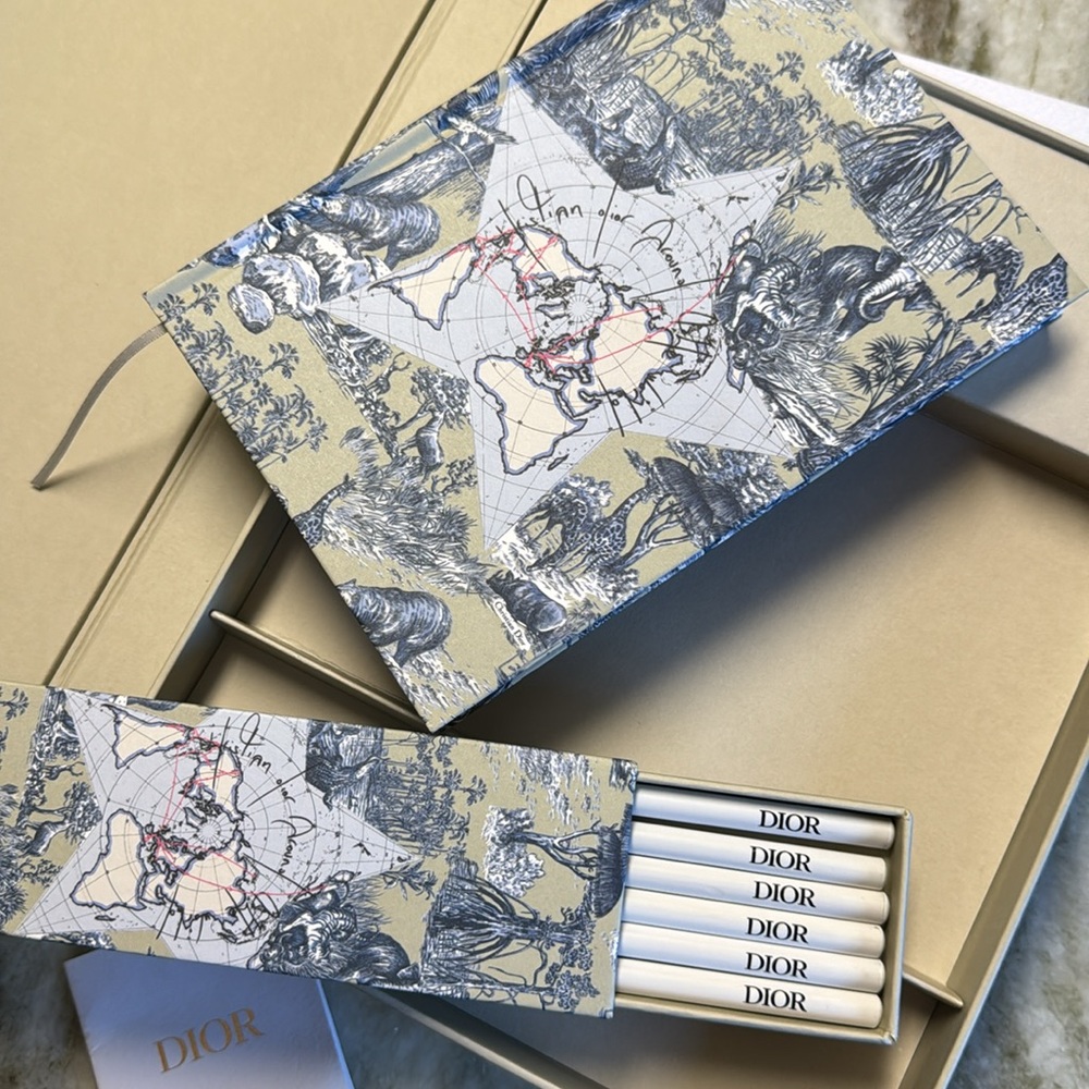 Dior Around the World Notebook and Pencil Set